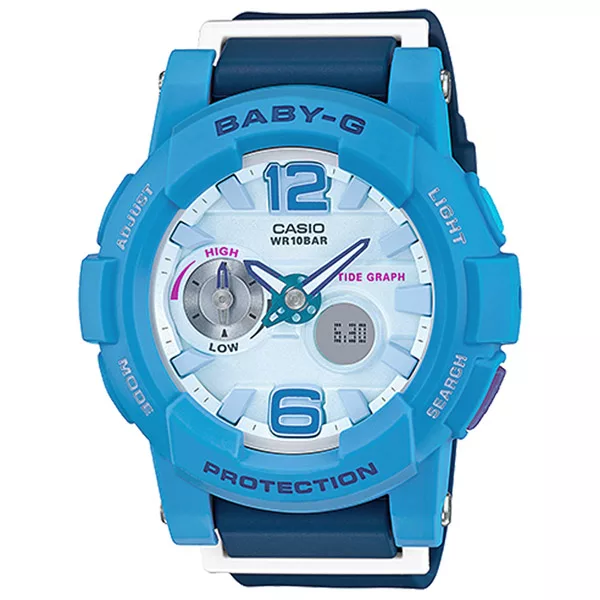 CASIO Baby-G系列 極限層次潮汐運動腕錶-藍