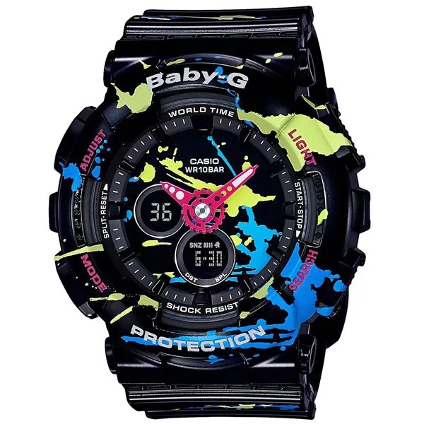 CASIO Baby-G 耀眼亮彩甜心運動休閒腕錶-BA-120SPL-1ADR