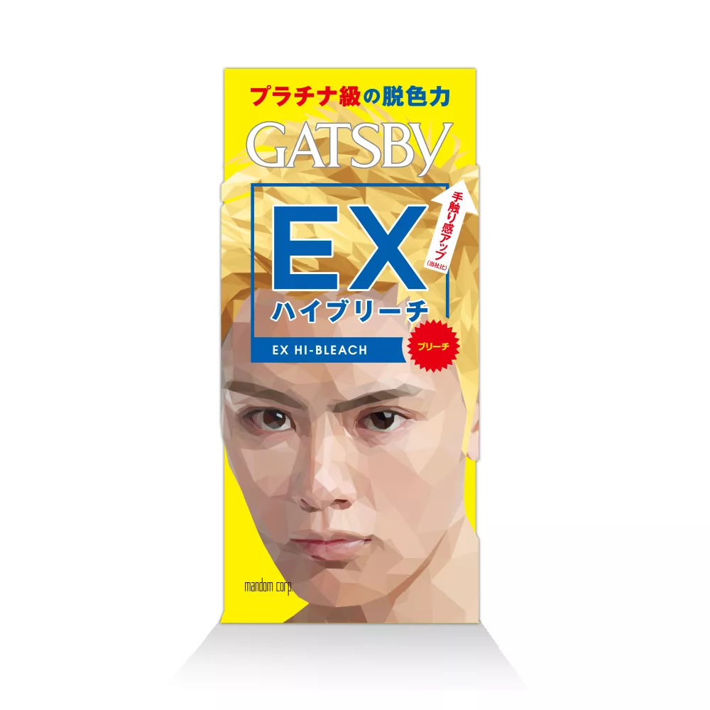 GATSBY 無敵顯色漂色劑(極限白金) 雙氧乳70ml、染髮霜35g
