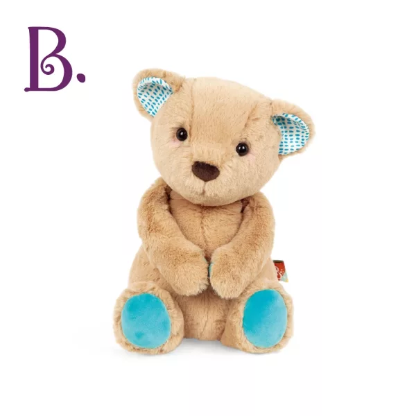 博客來 美國b Toys感統玩具焦糖奶茶熊 玩偶