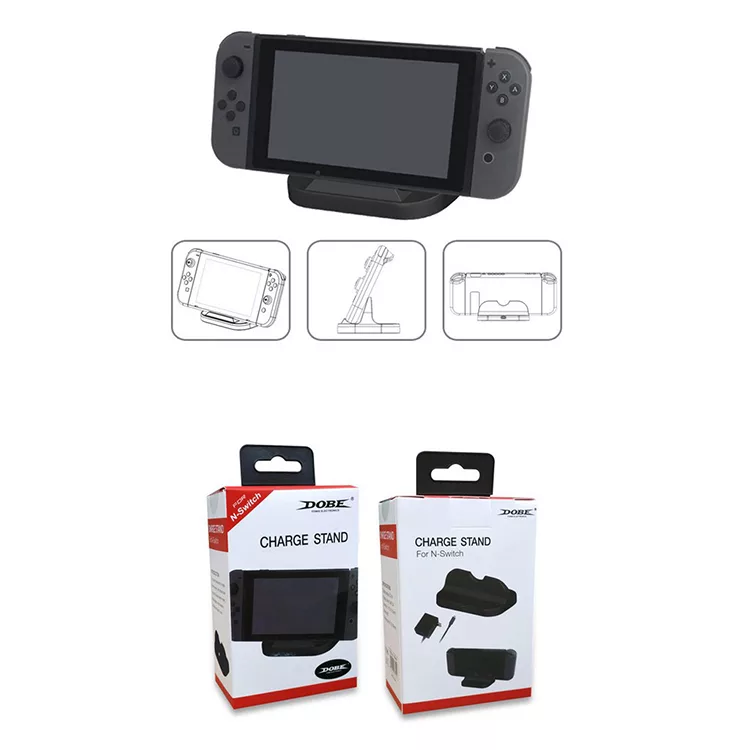博客來 Lotus 任天堂switch 副廠主機支架座充邊充邊玩