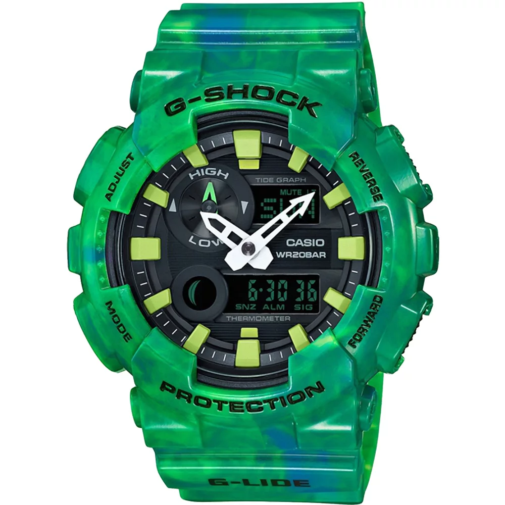 CASIO G-SHOCK系列 眼鏡蛇崛起時尚運動錶-GAX-100MB-3ADR