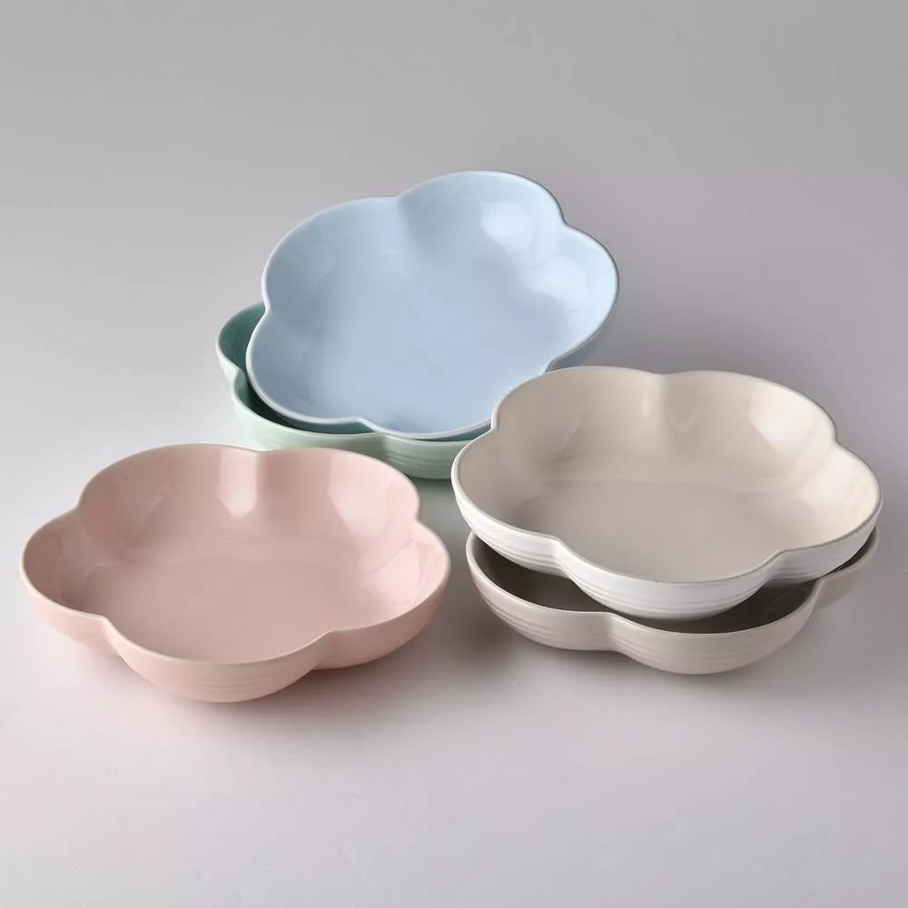 博客來 Le Creuset 花型深盤cm 5入