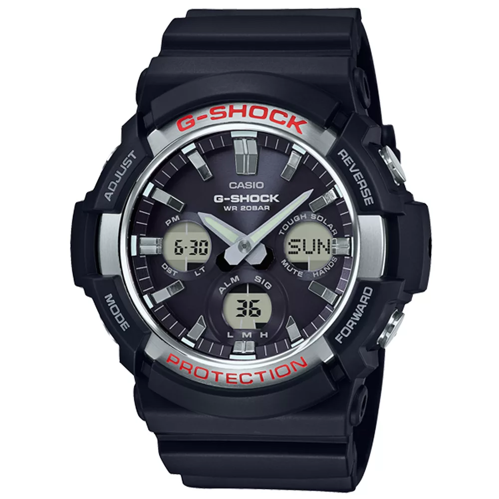 CASIO G-SHOCK系列 異域進化論時尚運動錶-GAS-100-1ADR