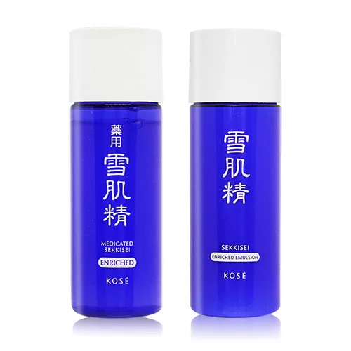 博客來 Kose 高絲雪肌精旅行輕便組 雪肌精化妝水33ml 雪肌精乳液33ml 極潤型