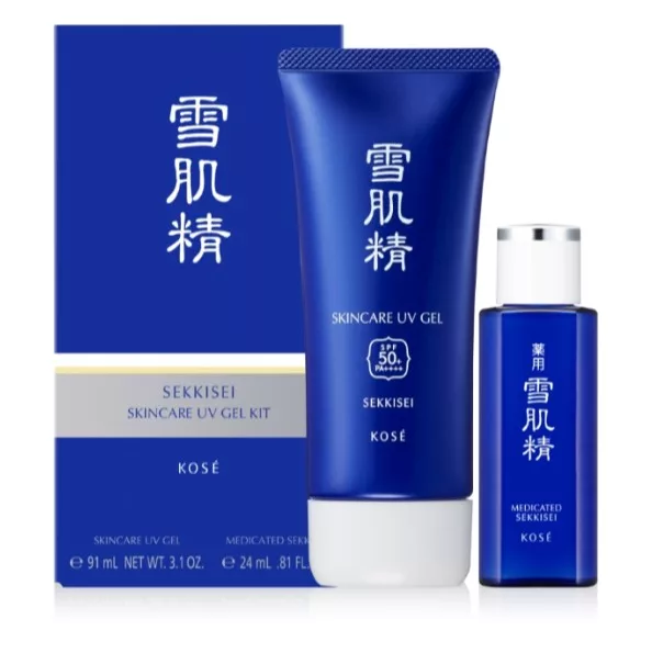 博客來 U Kose高絲 雪肌精保水uv防禦凝膠 透白限定組