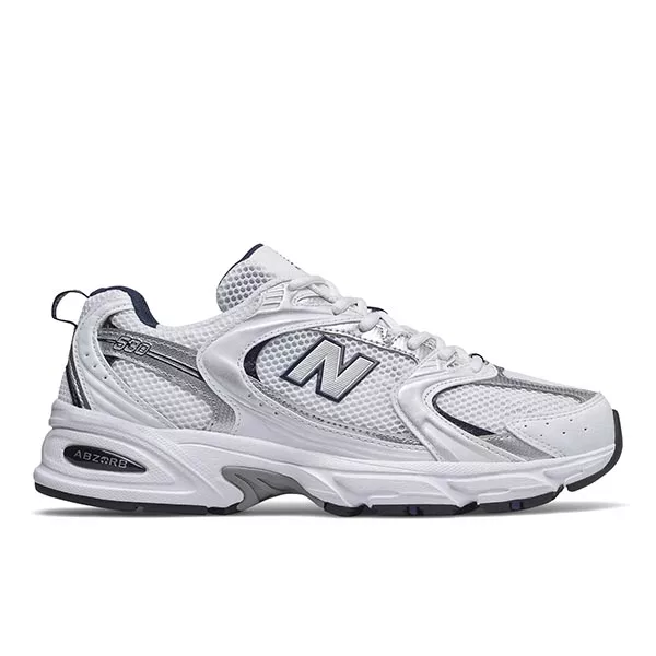 New Balance 530 系列 男女 復古運動鞋 白銀 US10 白