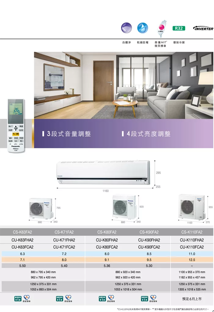 博客來 國際牌13 5坪 K系列r32冷媒 變頻冷暖冷氣cs K80fa2 Cu K80fha2