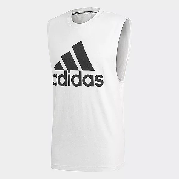 Adidas 男 MH BOS Tank 背心 DQ1458 XL 白