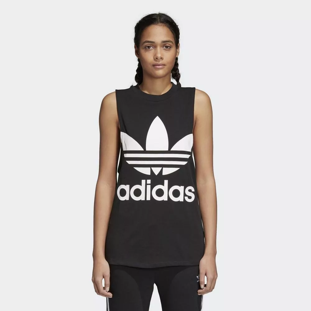 Adidas 女 TREFOIL TANK 背心 CE5578 36 黑