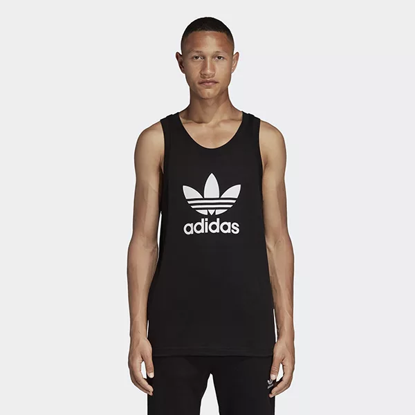 Adidas 男 TREFOIL TANK 背心 DV1509 S 黑