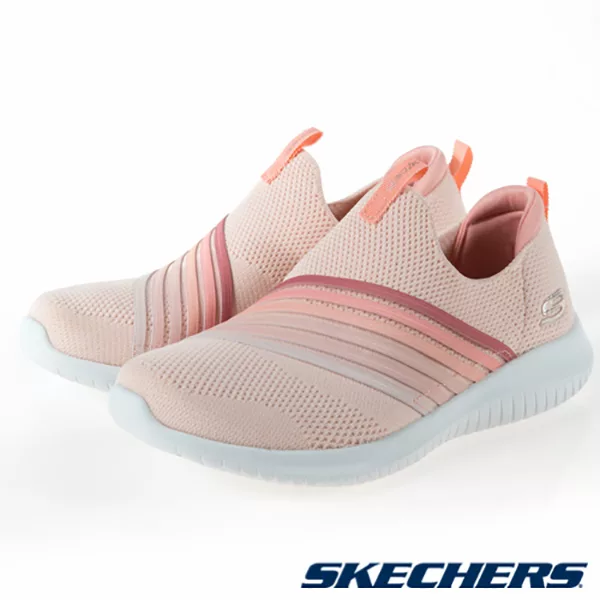Skechers 女休閒系列 ULTRA FLEX  休閒鞋 套入式 13112LTPK US7.5 粉