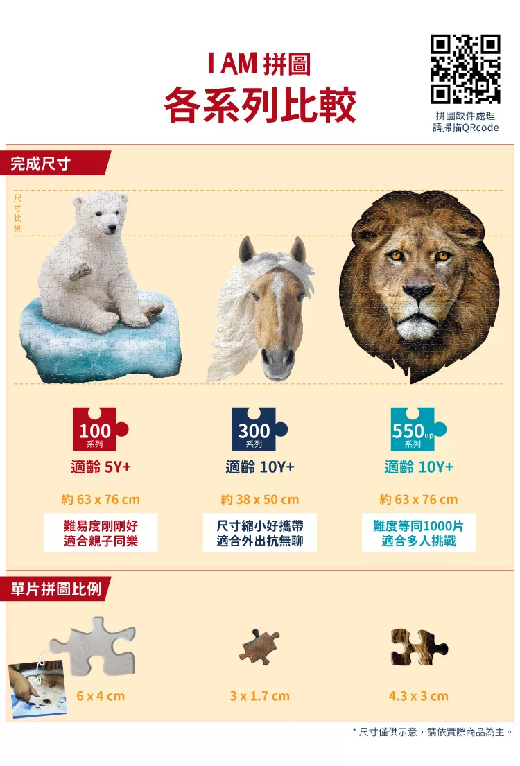 博客來 I Am 拼圖 我是老虎 1000 系列 極限逼真動物 完成品超巨大 高挑戰性