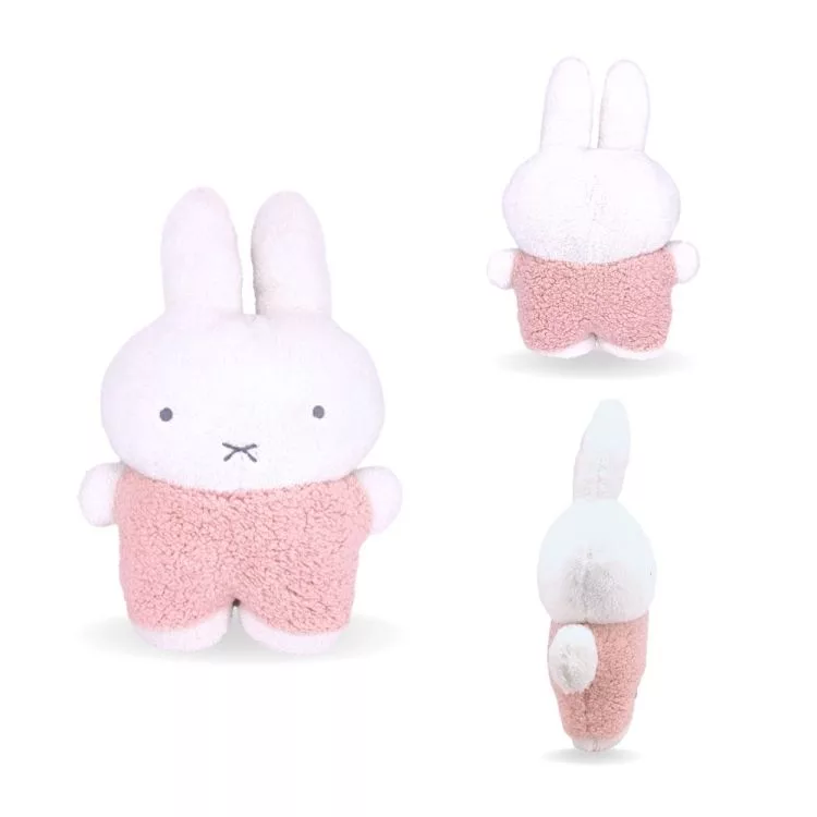 博客來 Miffy 米飛兔毛茸茸扁扁大抱枕 玩偶 正版授權 藕粉