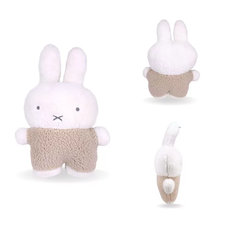 博客來 Miffy 米飛兔毛茸茸扁扁大抱枕 玩偶 正版授權 天空藍