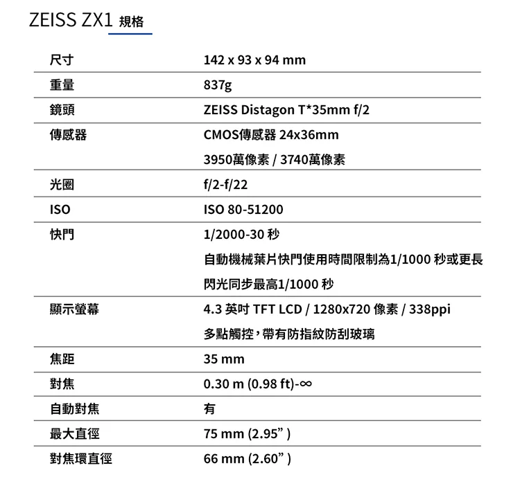 ZEISS蔡司 ZX1 - 詳情5