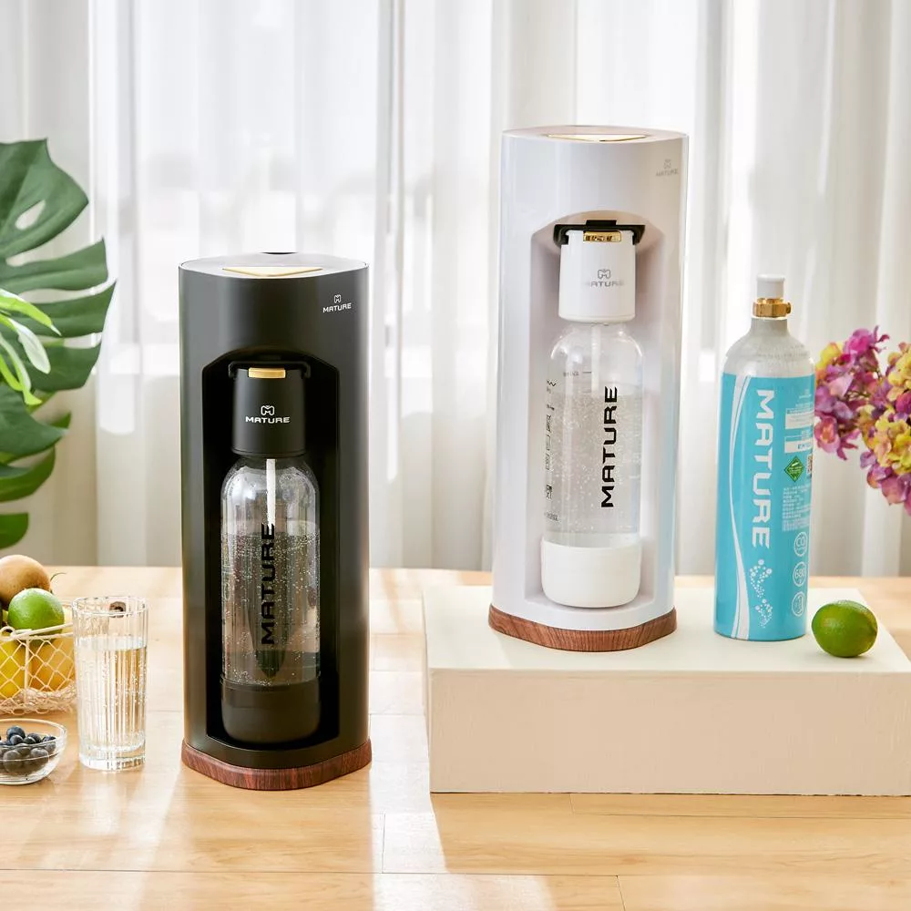 5/24~6/23贈1L寶特瓶乙支-隨機色 MATURE美萃 Luxury440系列氣泡水機(二色可選) 木質黑