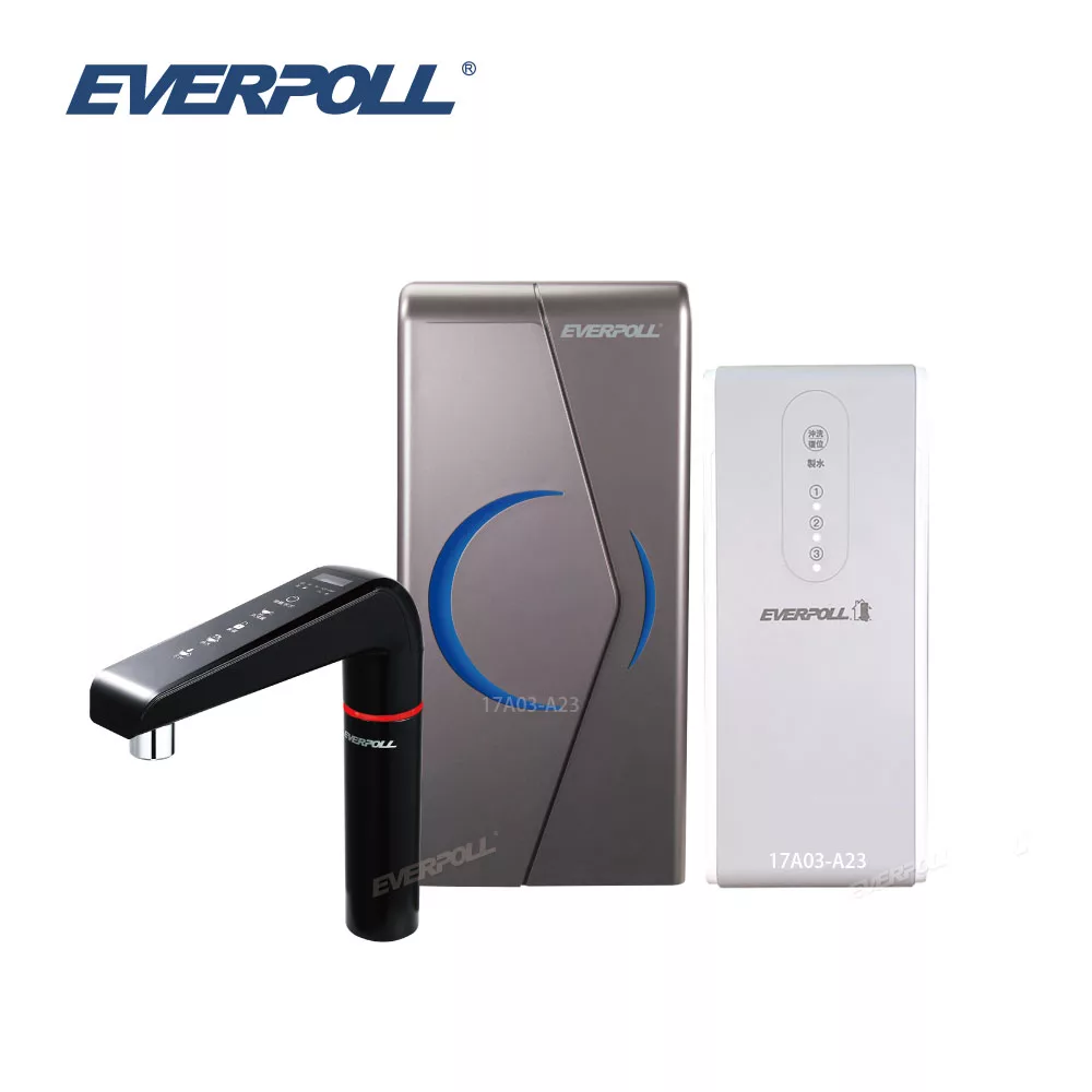 【EVERPOLL】廚下型雙溫UV觸控飲水機+直出RO淨水器 (EVB-298-E+RO-500)