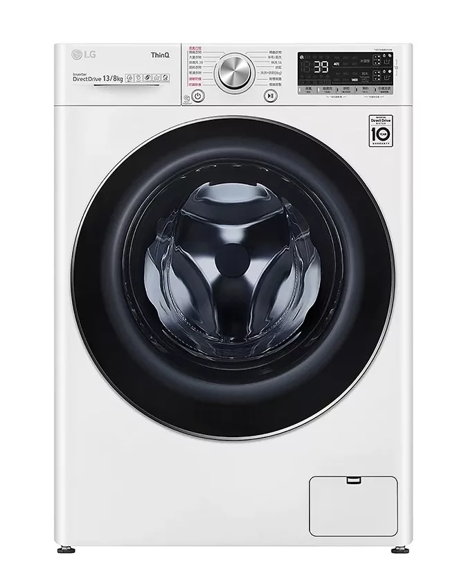 LG 樂金 WD-S13VDW WiFi蒸洗脫烘變頻滾筒洗衣機 冰磁白