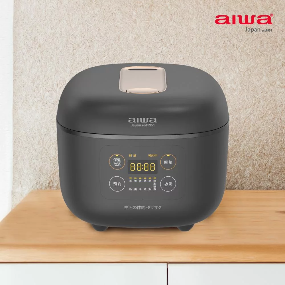 AIWA 愛華 4L 八人份微電腦多功能電子鍋 RC-8 黑色