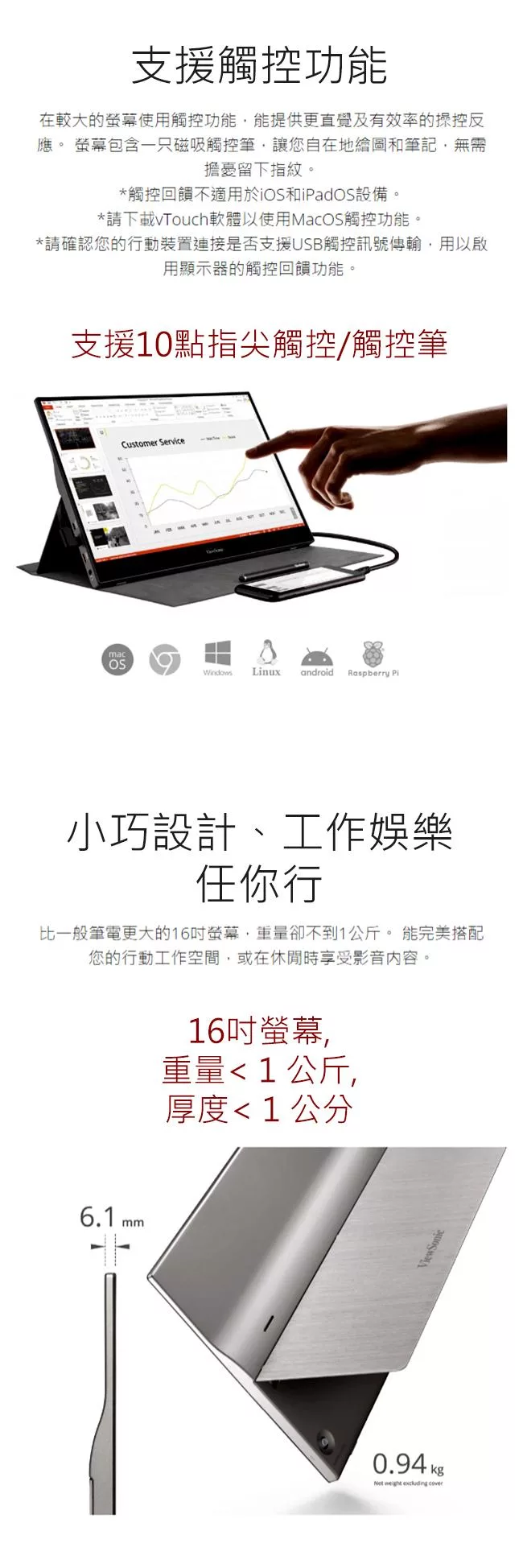 ViewSonic優派 TD1655 - 詳情6