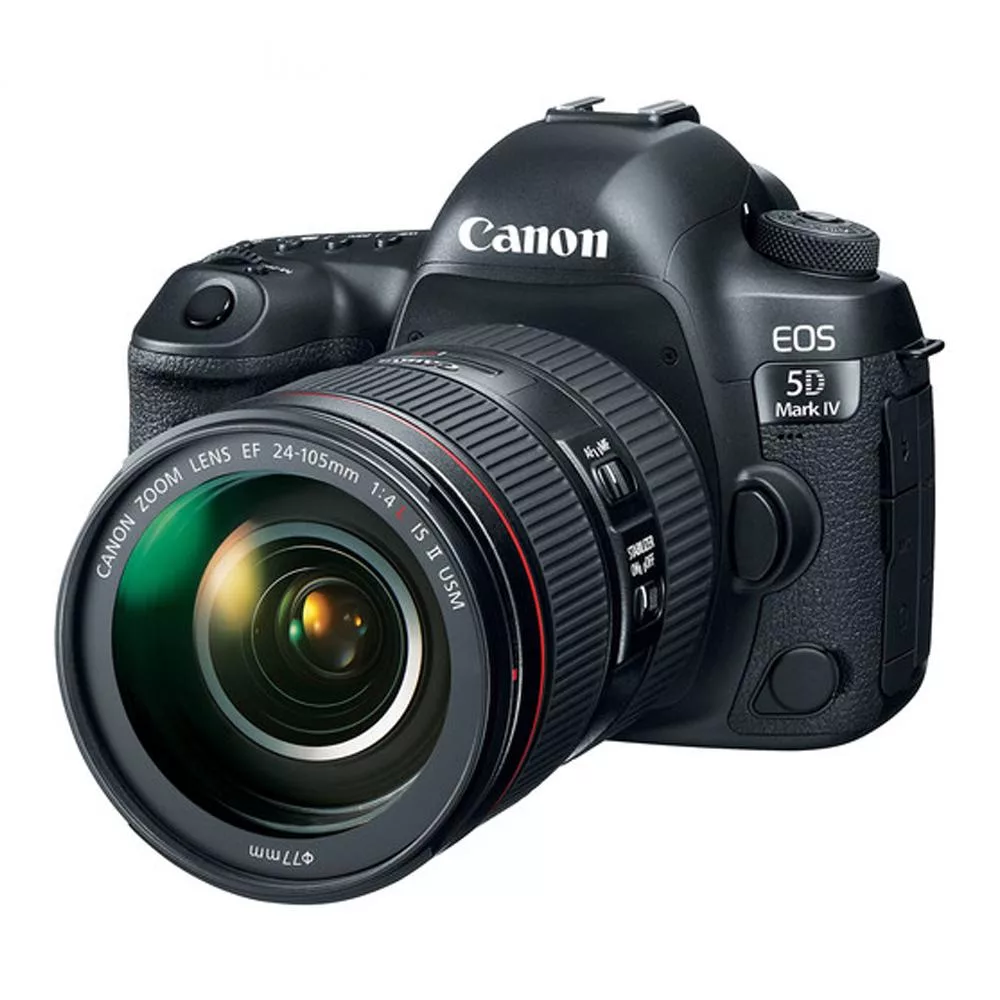 Canon EOS 5D MarkIV / 5DM4+EF24-105mm f4 II*(中文平輸)-送SD128G卡副電座充雙鏡包大型腳架拭鏡筆大吹球清潔組 無 黑色