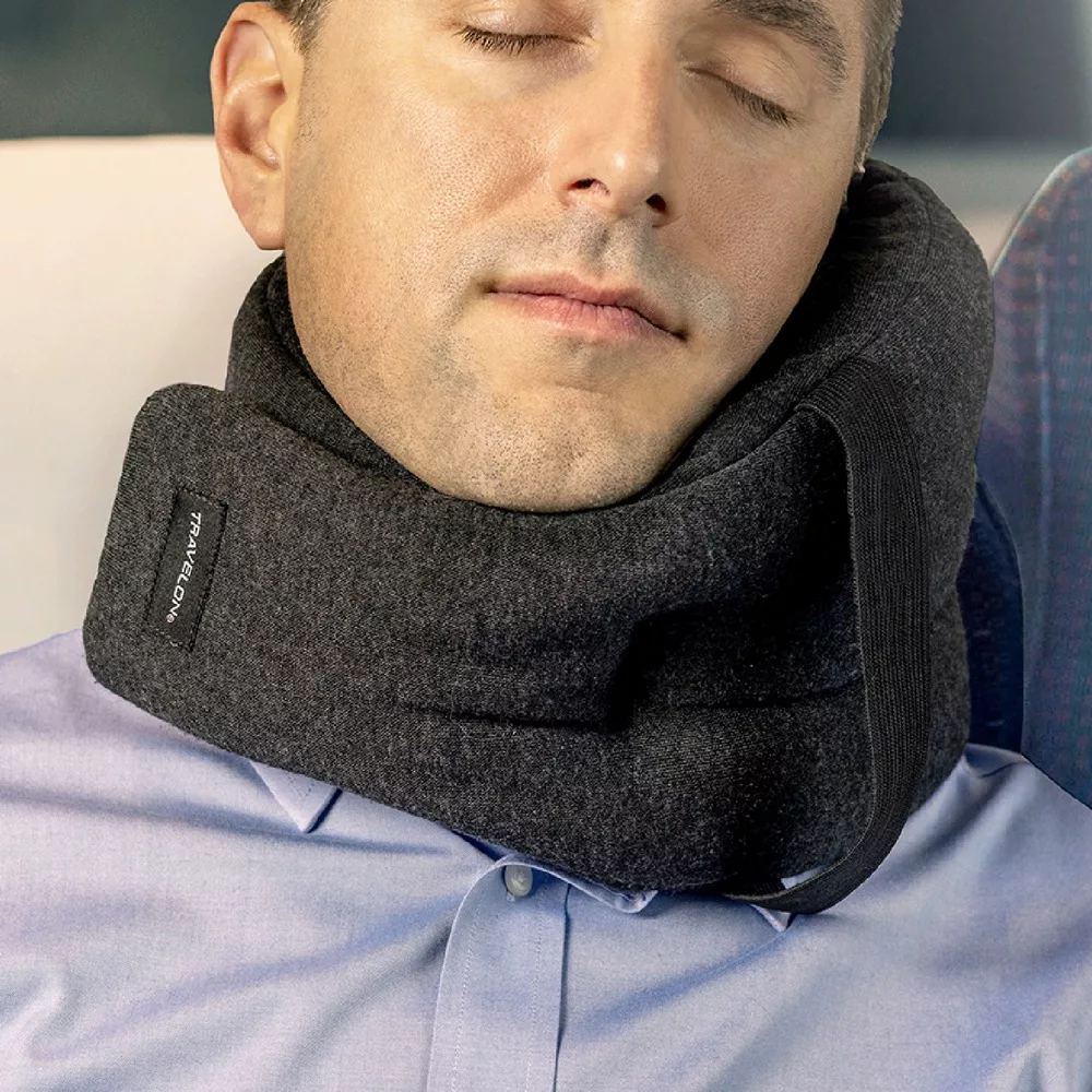《TRAVELON》午睡枕 飛機枕 旅行枕 護頸枕 U型枕 | 環繞側睡護頸枕(岩灰) 環繞側睡護頸枕(岩灰)