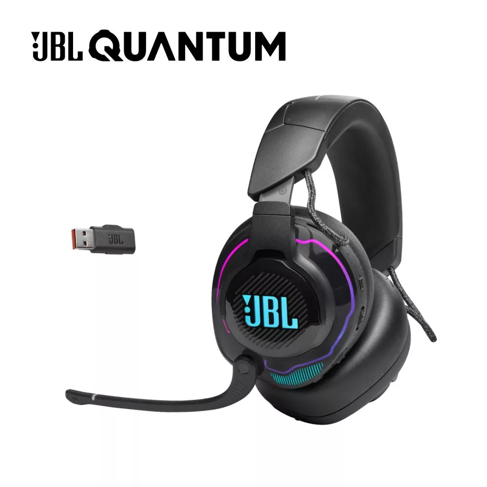 【JBL】 Quantum 910 RGB頭部追蹤環繞音效無線降噪電競耳機