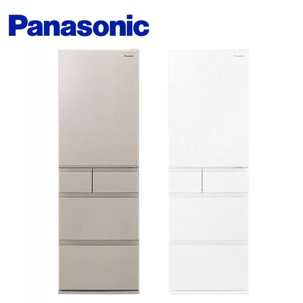 Panasonic 國際牌 日製五門406L變頻鋼板冰箱 NR-E417XT 含基本安裝+舊機回收  香檳金(N1)