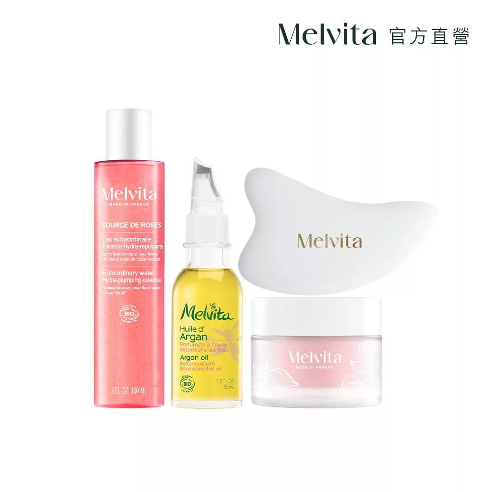 Melvita蜜葳特 王者玫瑰水澎彈力組