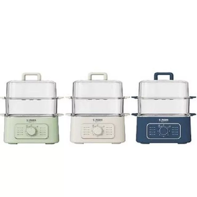 SONGEN 松井 多功能雙層蒸煮鍋/電煮鍋/料理鍋  SG-1011MS 白