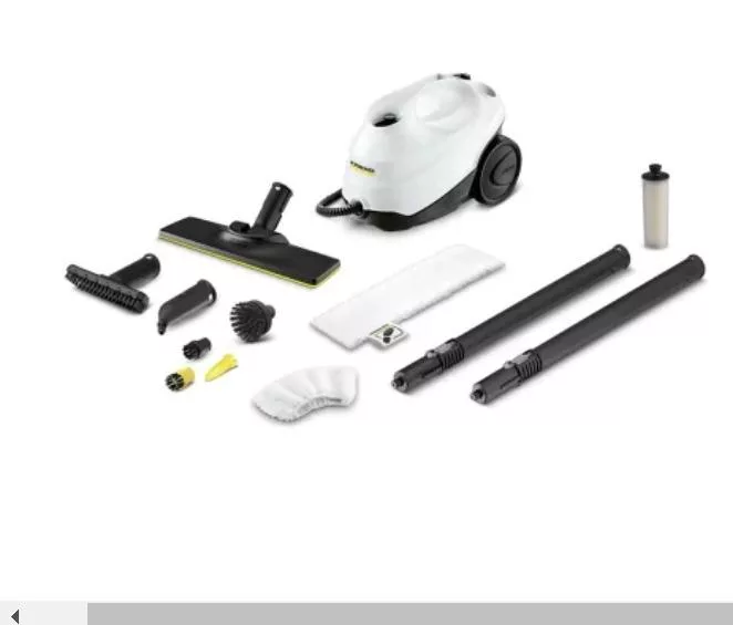 德國 KARCHER 凱馳 SC3 EasyFix 快拆式地板刷頭 蒸氣清洗機 白