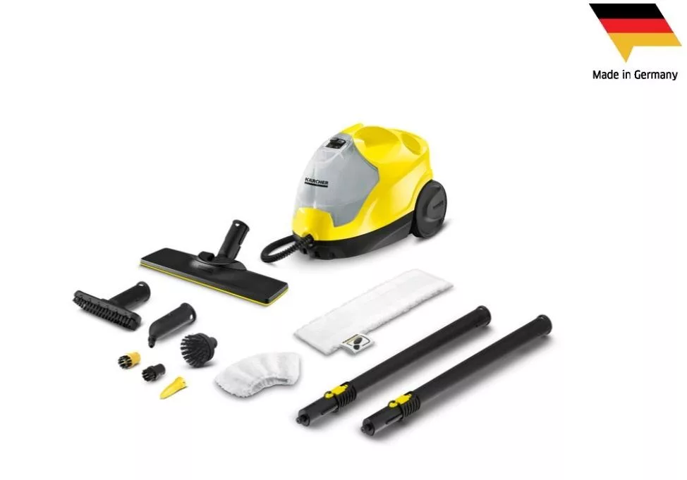 德國 KARCHER 凱馳 SC4 EasyFix 快拆式地板刷頭 蒸氣清洗機 黃