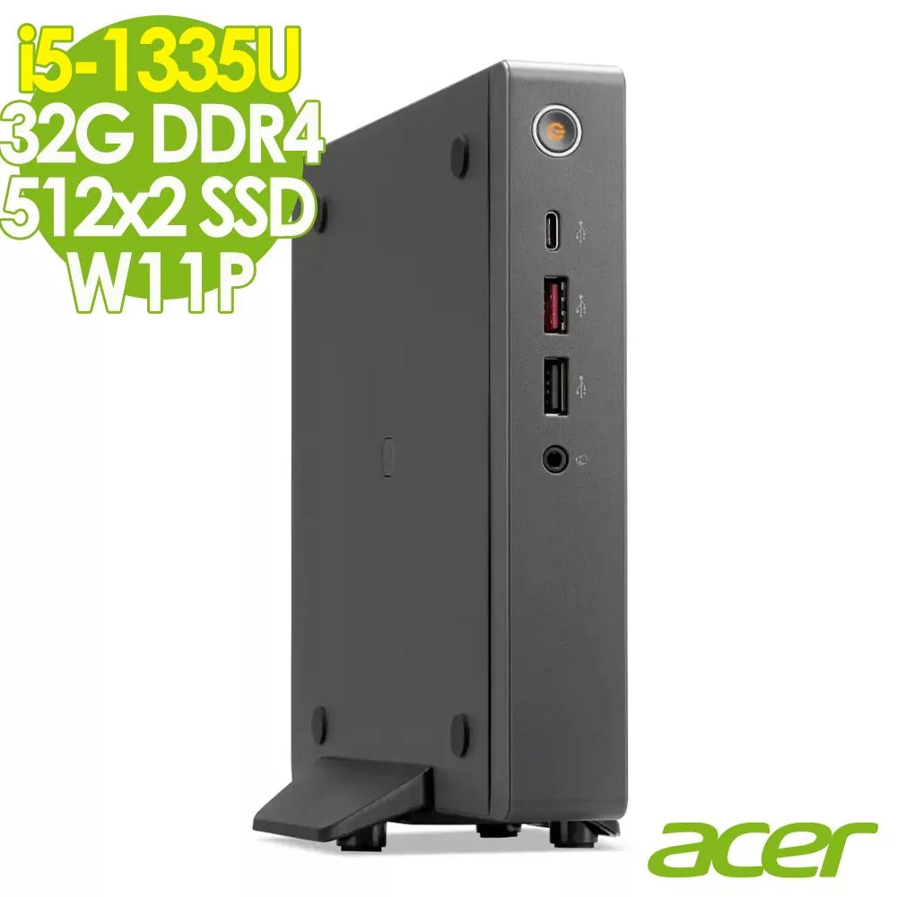 Acer 宏碁 Revo Box RB610 商用迷你電腦 (i5-1335U/32G/512G SSD+512G SSD/W11P)