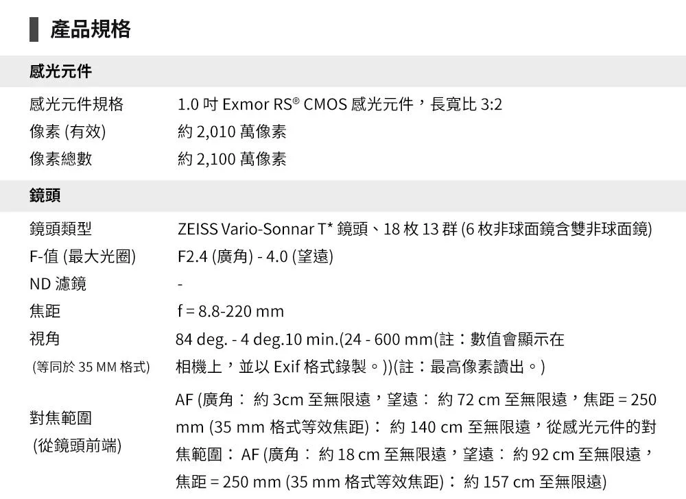 SONY索尼 RX10 IV - 詳情17