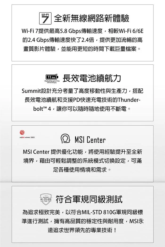 MSI微星 Summit A1VETG-010TW - 詳情18