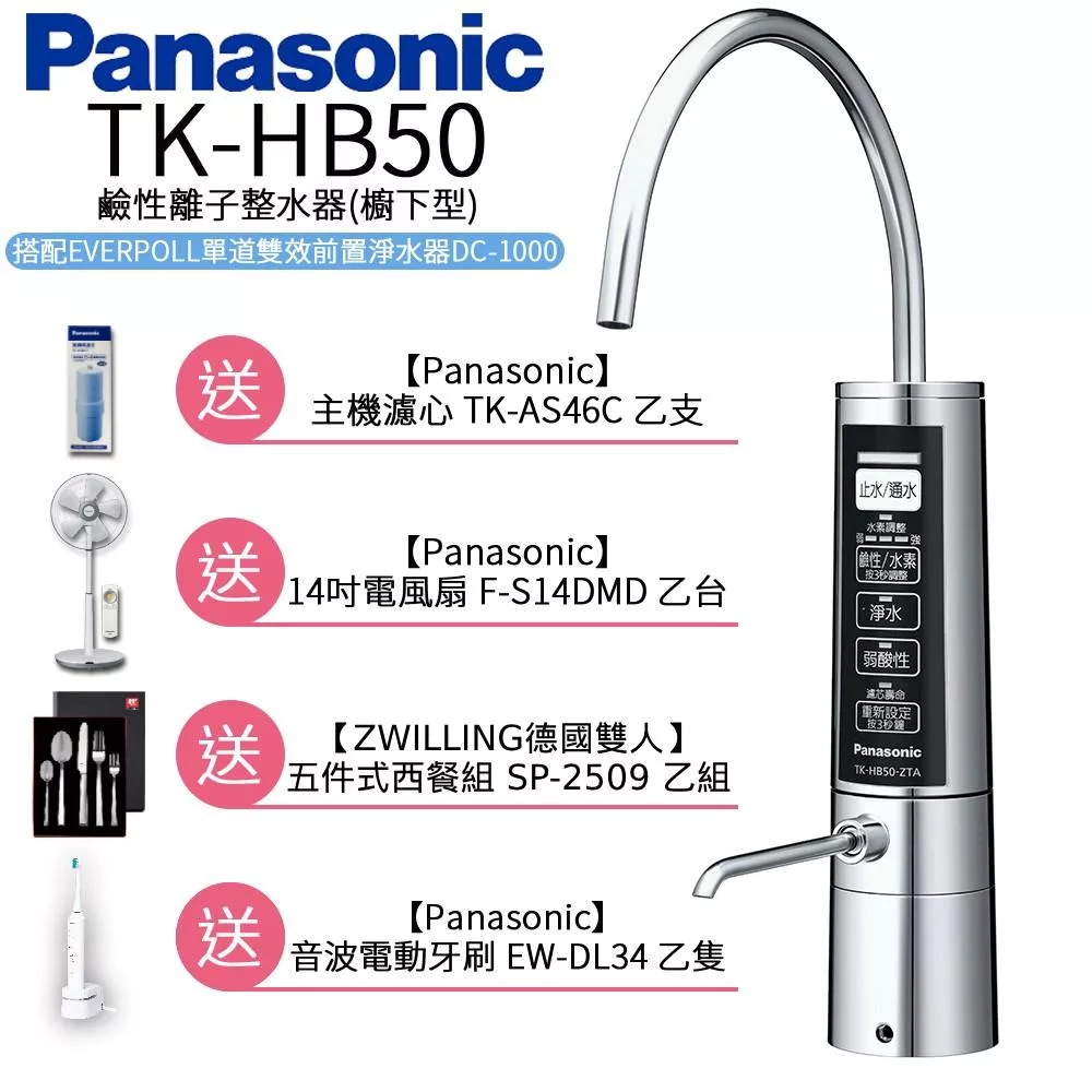 【Panasonic 國際牌】廚下型整水器 TK-HB50 ZTA