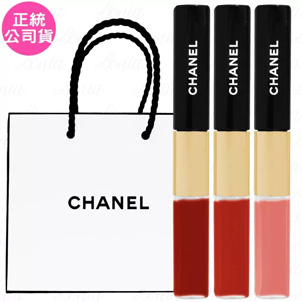 CHANEL香奈兒 超炫耀持色唇萃(4.5ml+3.5ml)+香奈兒 紙袋(公司貨) #176 BURNING RED