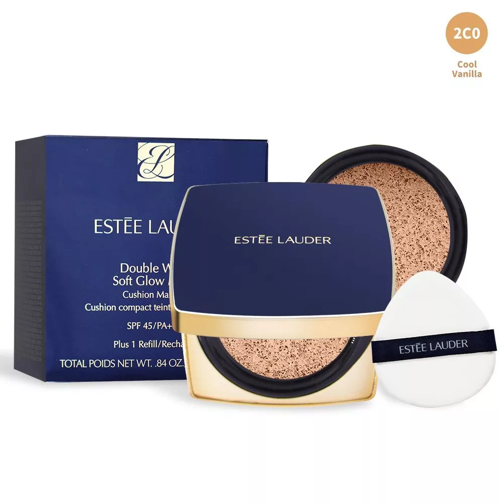 ESTEE LAUDER 雅詩蘭黛 粉持久完美鎖妝氣墊粉餅SPF45/PA+++(24g)-多色可選-百貨公司貨 #2C0