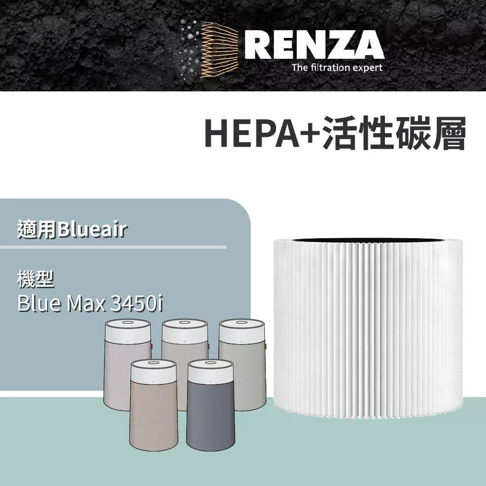 適用 Blueair Blue Max 3450i 3450 空氣清淨機 HEPA+活性碳 濾網 濾芯 濾心