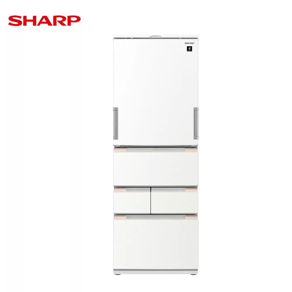 SHARP夏普504公升SJ-MW51KT自動除菌離子左右開任意門變頻冰箱 典雅白