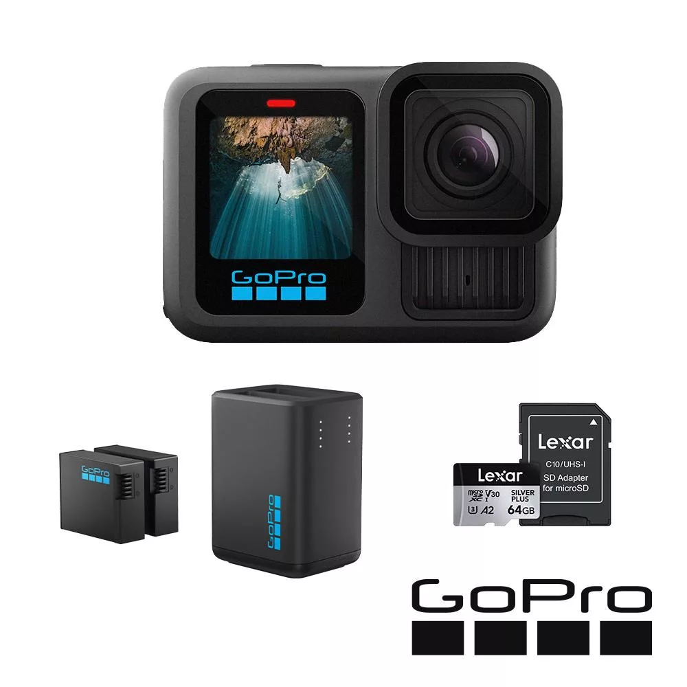 【GoPro】HERO 13 雙充電量加倍套組-[正成公司貨]