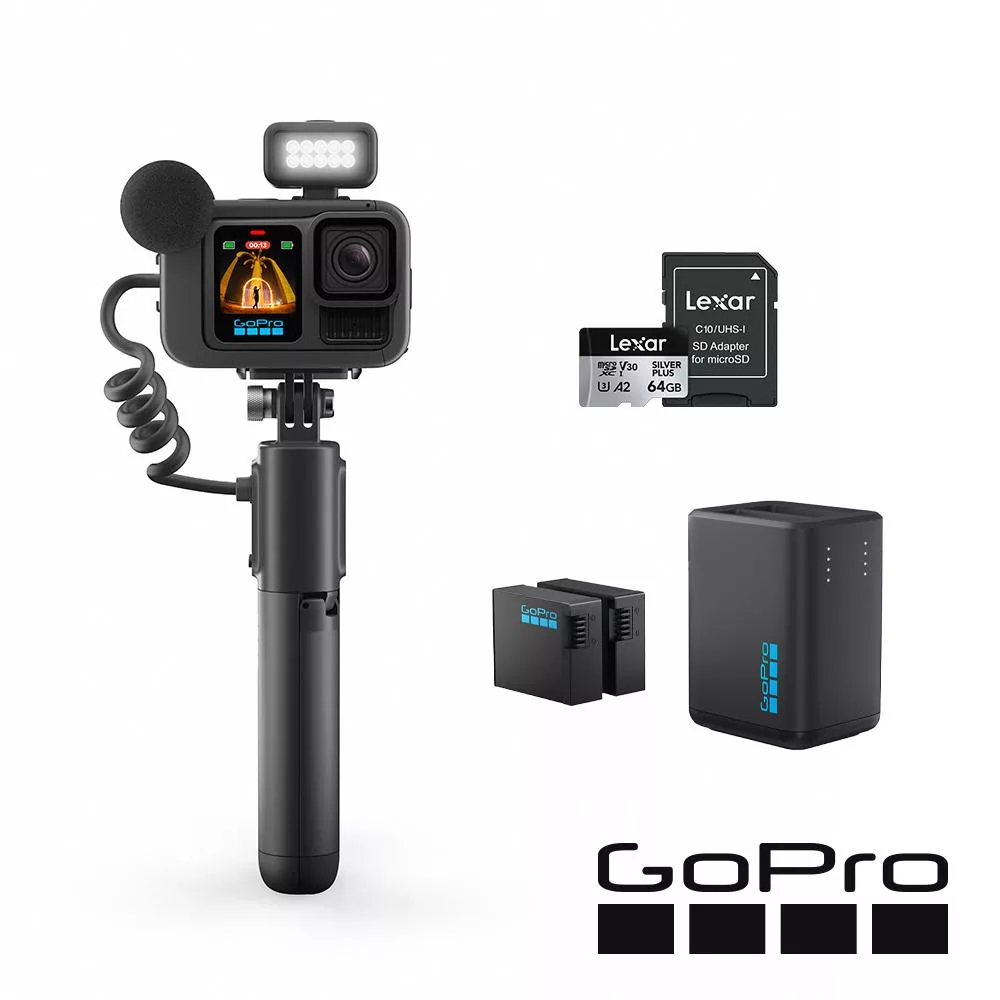 【GoPro】HERO 13 創作者雙充電量加倍套組-[正成公司貨]