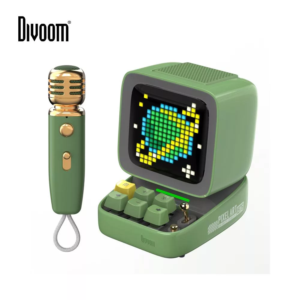 Divoom Ditoo Mic像素麥克風藍牙喇叭 綠色
