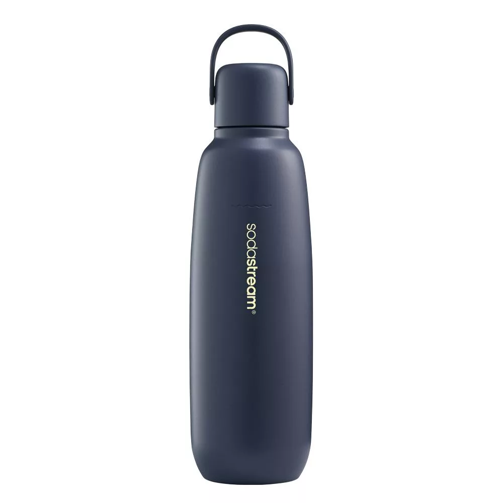 Sodastream 隨我行碳酸不銹鋼保冷瓶 2色可選(深海藍/銀月沙) 深海藍