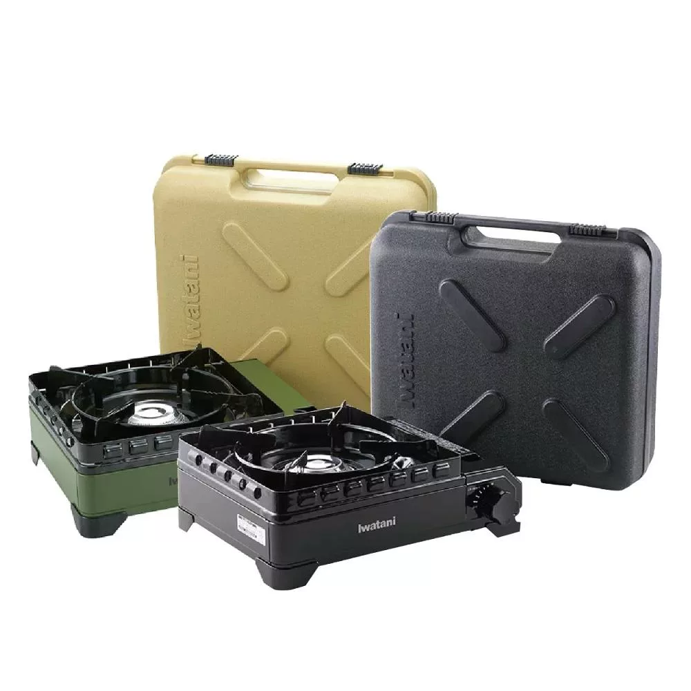 日本岩谷 Iwatan 戶外防風 武士 磁式 瓦斯爐 究極綠款/新黑款 熱值3.3kW/台 CB-ODX-1 系列 CB-ODX-1-OL-究極綠款
