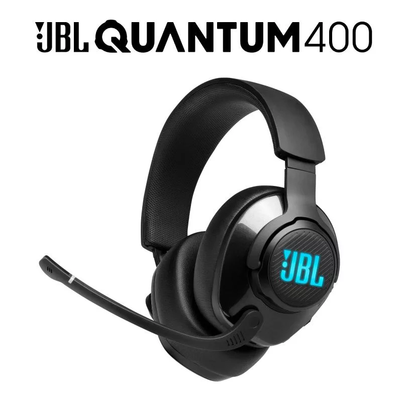 JBL Quantum 400 RGB 環繞音效 USB 有線電競耳機 公司貨保固一年