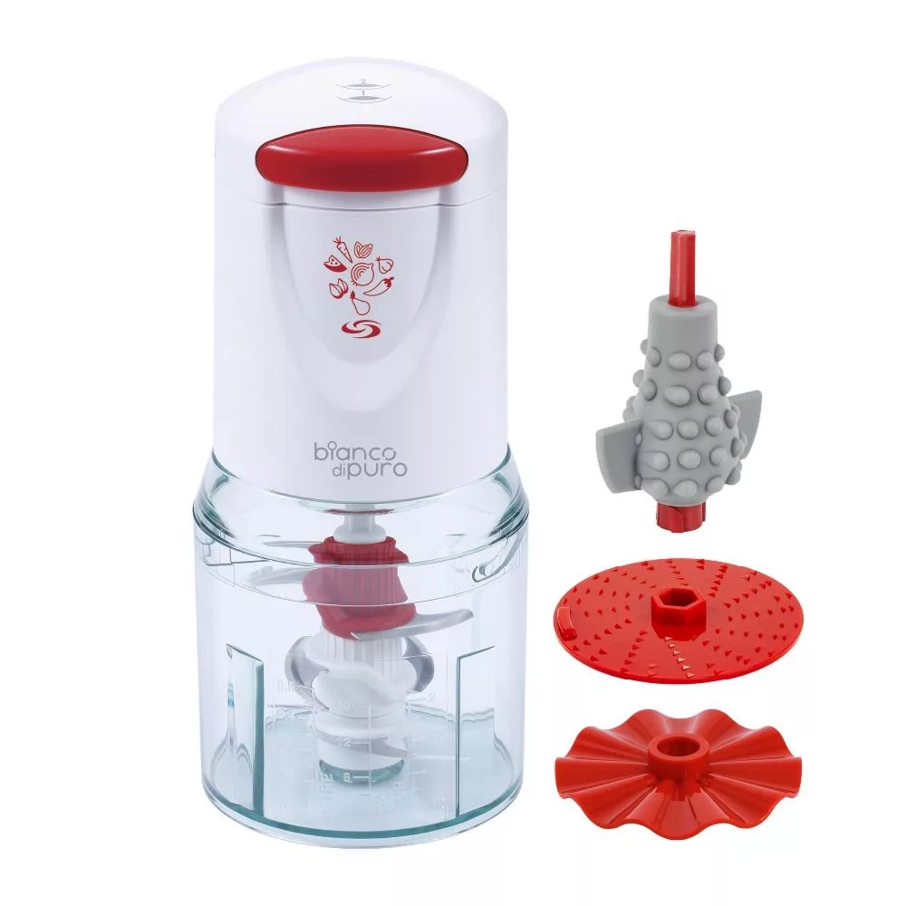 Bianco di puro彼安特 電動多功能食物調理機 CH012 紅白色
