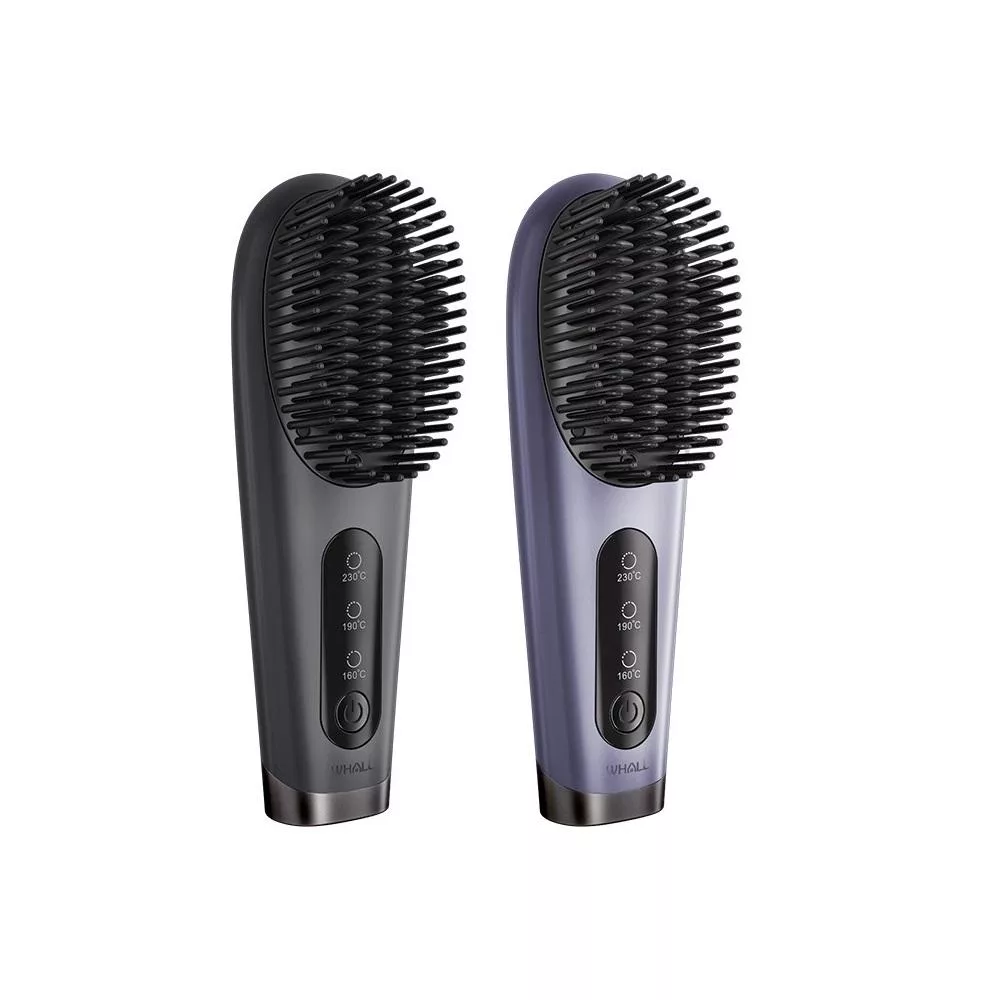 WHALL 負離子無線直髮梳 WR-301 丁香紫
