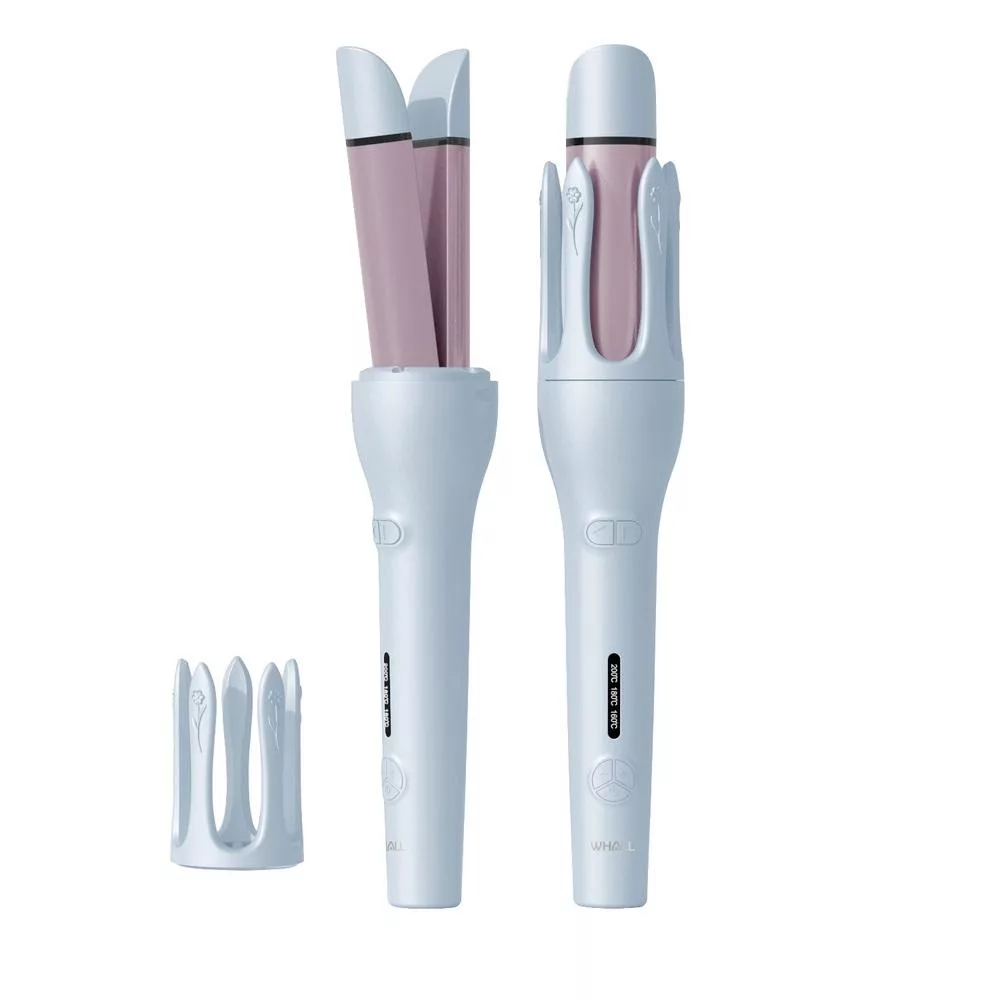 WHALL 負離子自動兩用捲髮棒 WS-201 粉蝶藍